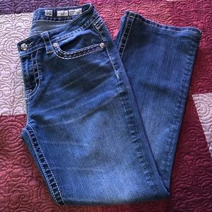 Miss Me Mid Rise Boot Jeans EUC Size 32 x 28”
